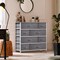 Sorbus Dresser with 8 Drawers - Storage Chest Organizer with Steel Frame, Wood Top, Handles, Fabric Bins